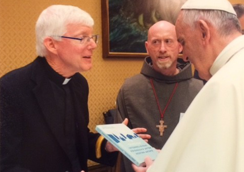 Pope Francis with James Fredericks, S.J. 